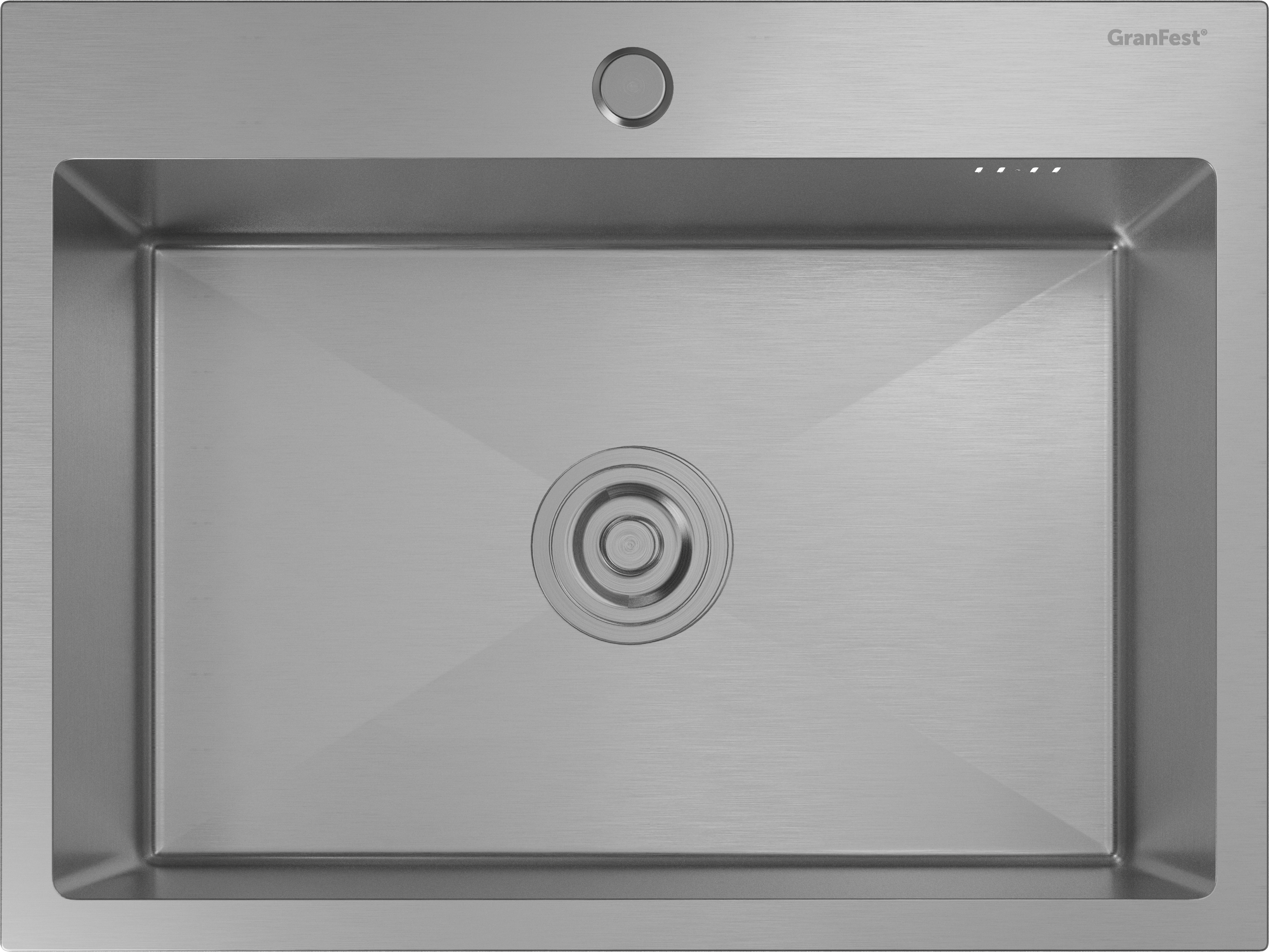 GRANFEST METAL Мойка нерж.сталь AISI 304  1 чаша 600*450*215 мм арт.GF-