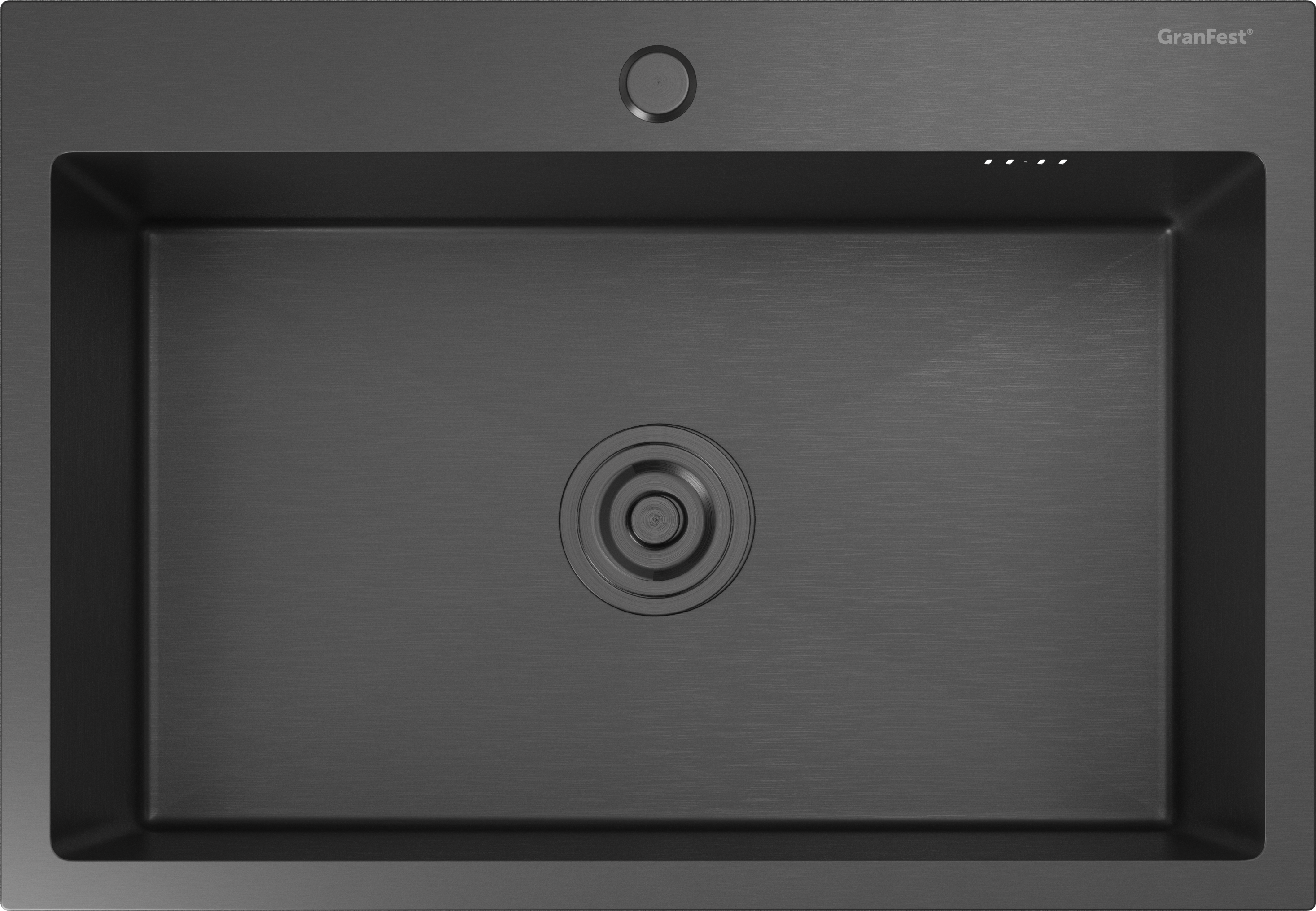 GRANFEST METAL Мойка нерж.сталь AISI 304  1 чаша 650*450*215 мм арт.GF-