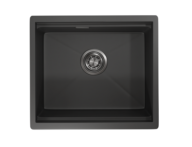 Кухонная мойка GRANULA KS-5045U, ЧЕРНЫЙ МАТОВЫЙ