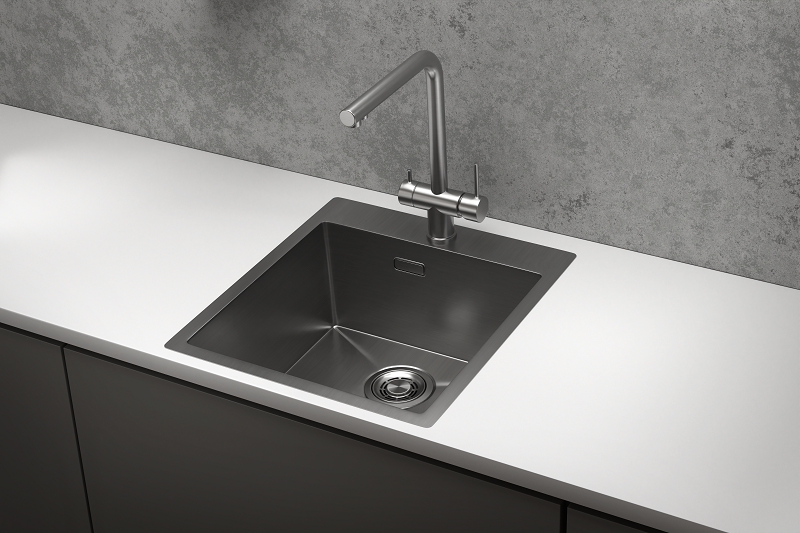 Кухонная мойка GRANULA GR-4600, СТАЛЬ САТИН