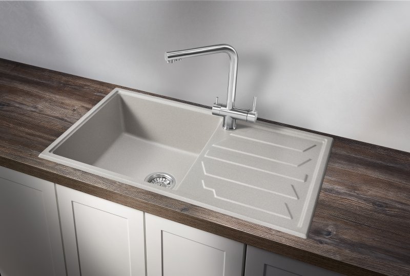 Кухонная мойка GRANULA GR-8601, БАЗАЛЬТ