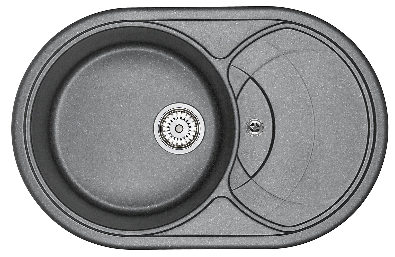 Кухонная мойка Granula GR-7801 шварц 775х495мм