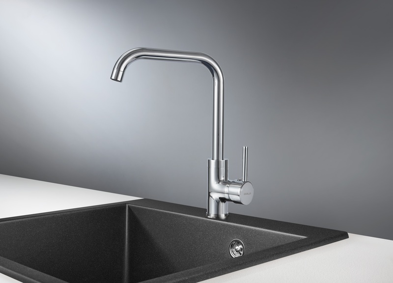 Кухонный смеситель GRANULA  0041, ХРОМ
