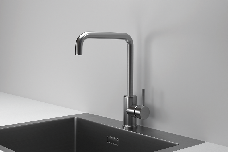 Кухонный смеситель GRANULA  KS-7110, СТАЛЬ САТИН