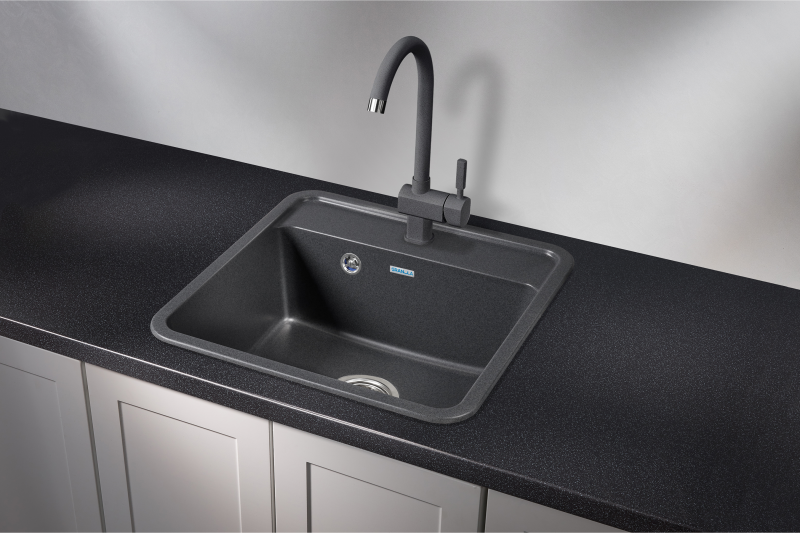 Кухонная мойка GRANULA ST-5001, ГРАФИТ