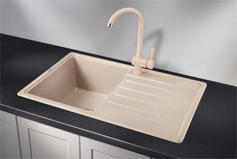Кухонная мойка GRANULA ST-7602, БЕЖЕВЫЙ