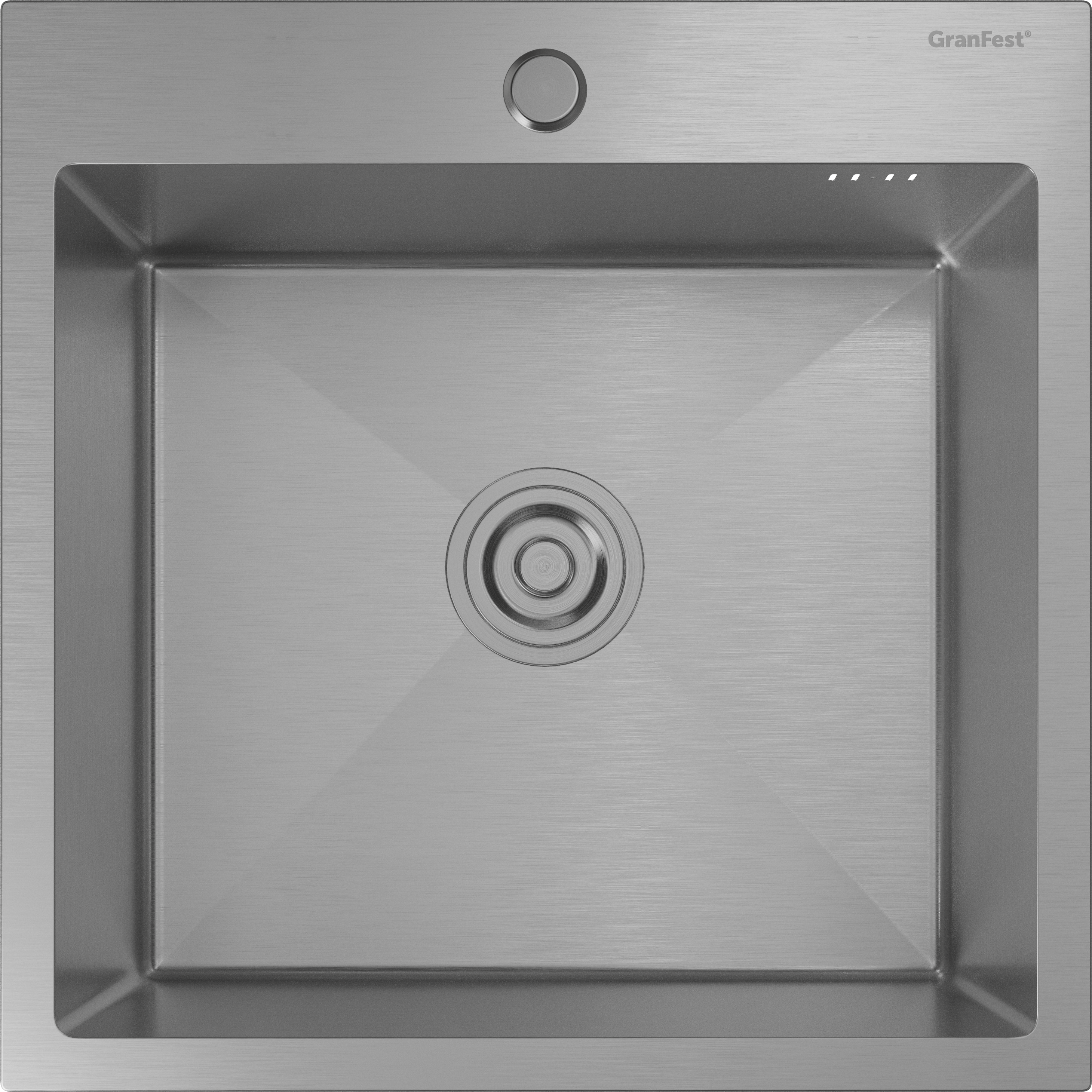 GRANFEST METAL Мойка нерж.сталь AISI 304  1 чаша 500*500*215 мм арт.GF-