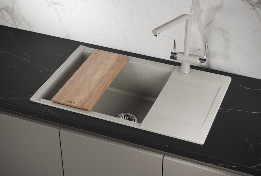 Кухонная мойка GRANULA  ES-7807, БАЗАЛЬТ