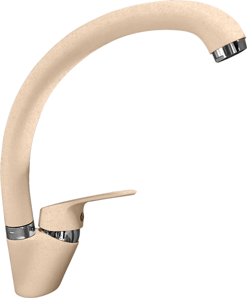 GranFest Композит Смеситель для кухни боковой D-35мм песочный арт.