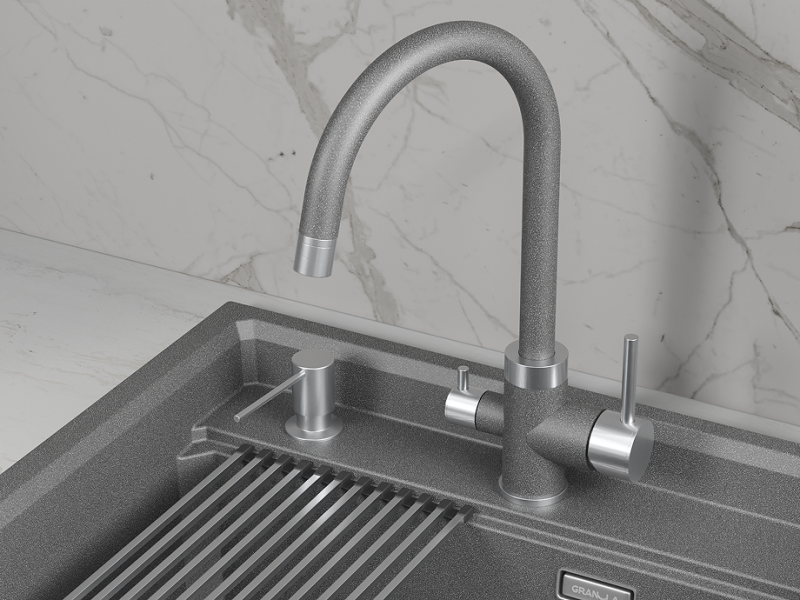 Кухонный смеситель GRANULA GR-5169, ГРАФИТ