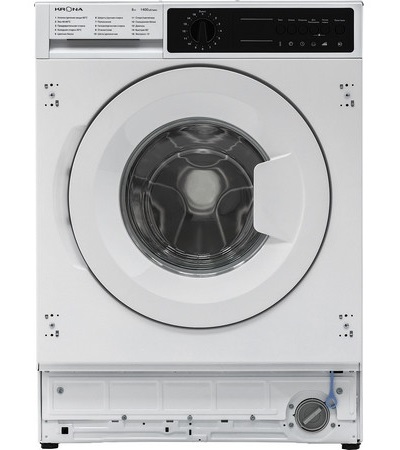Встраиваемая стиральная машина KRONA KALISA 1400 8K WHITE