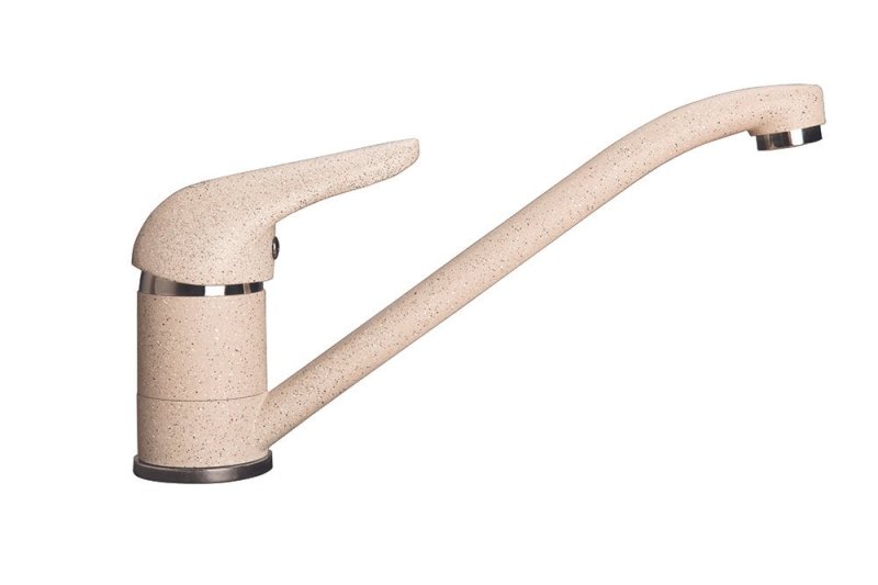 GranFest Композит Смеситель для кухни прямой D-40мм бежевый арт.