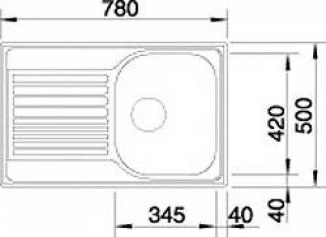 Мойка для кухни из нержавеющей стали blanco tipo 45 s compact 513441