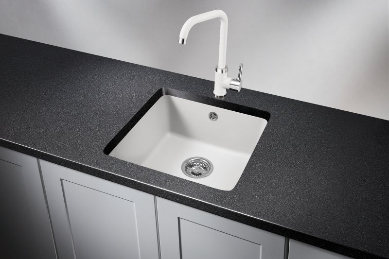 Кухонная мойка GRANULA GR-3801, АРКТИК (БЕЛЫЙ)