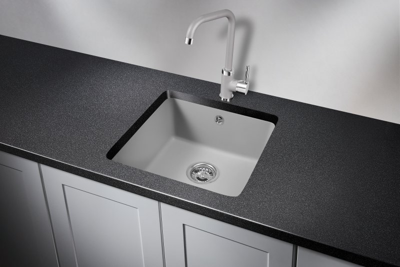 Кухонная мойка GRANULA GR-3801, АЛЮМИНИУМ