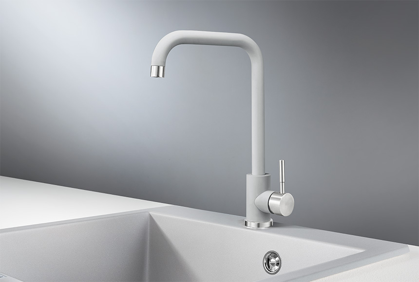 Кухонный смеситель GRANULA Standart ST-4033, АЛЮМИНИУМ