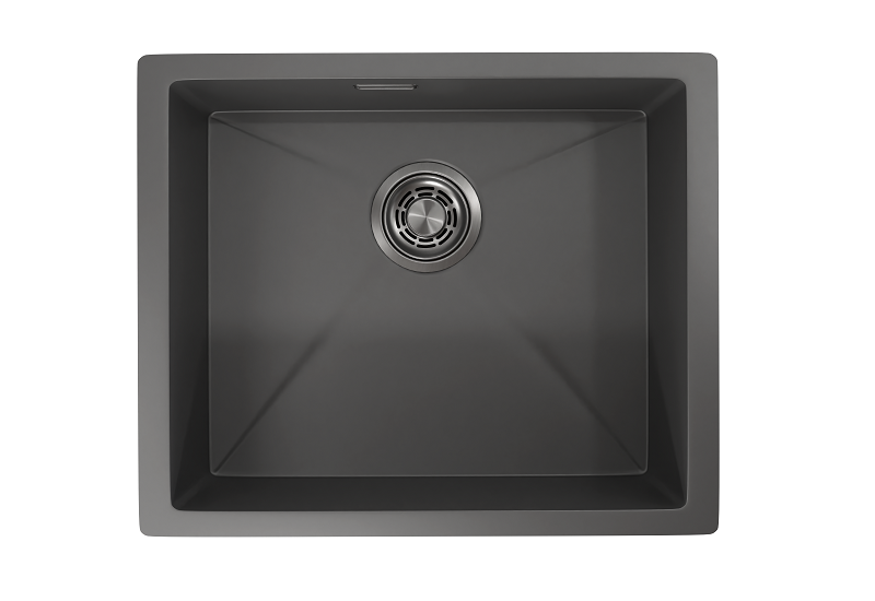 Кухонная мойка GRANULA GR-5445U, ГРАФИТ МАТОВЫЙ