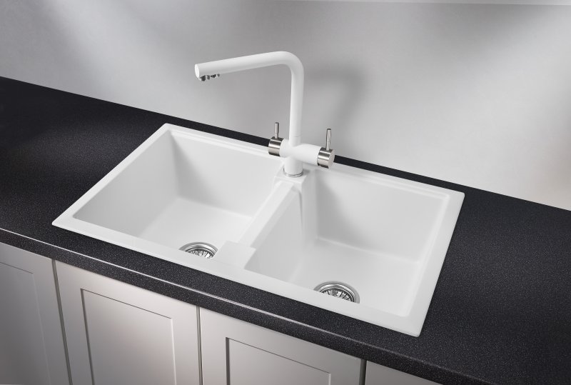 Кухонная мойка GRANULA GR-8101, АРКТИК (БЕЛЫЙ)