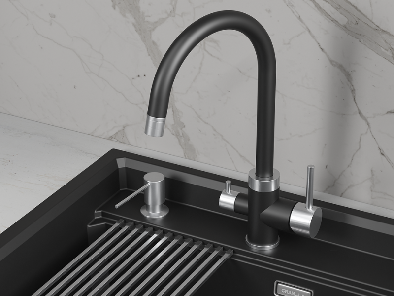 Кухонный смеситель GRANULA GR-5169, ТУРМАЛИН