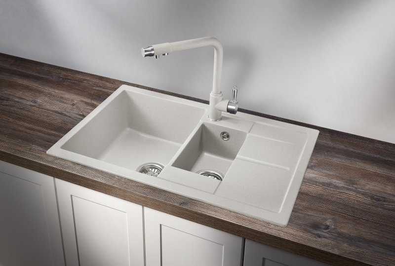 Кухонная мойка GRANULA GR-7802, БАЗАЛЬТ