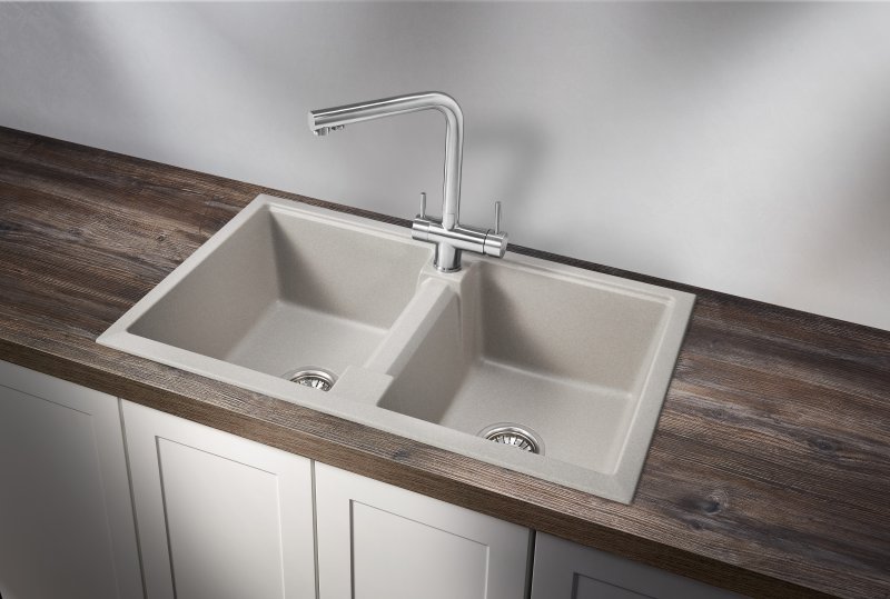 Кухонная мойка GRANULA GR-8101, БАЗАЛЬТ