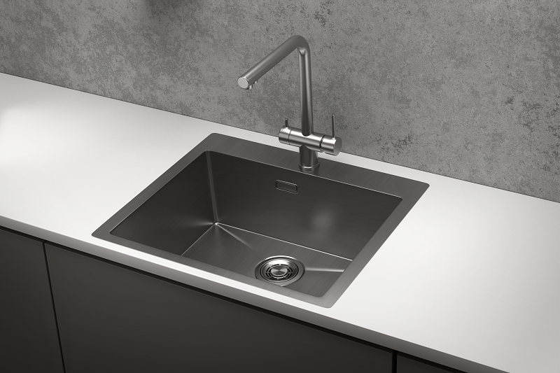 5951, СТАЛЬ САТИН, стальная кухонная мойка