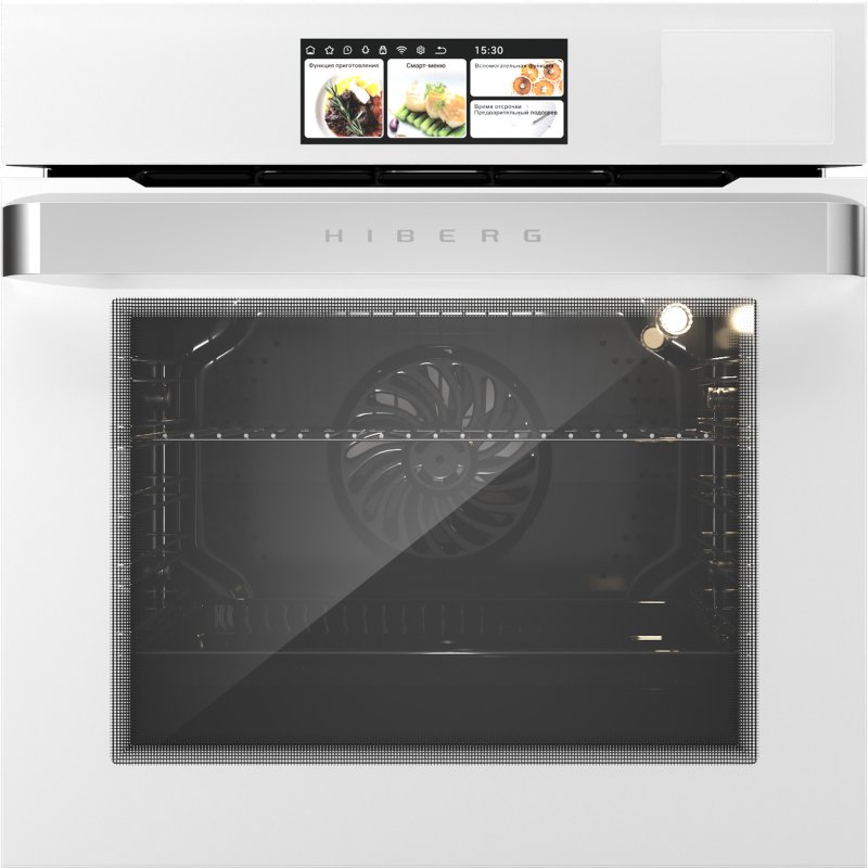 Электрический духовой шкаф с функцией пароварки Hiberg S-VM 6615 W I-SMART