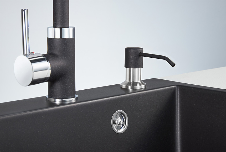 Дозатор кухонный GRANULA 1403, ШВАРЦ (чёрный металлик)