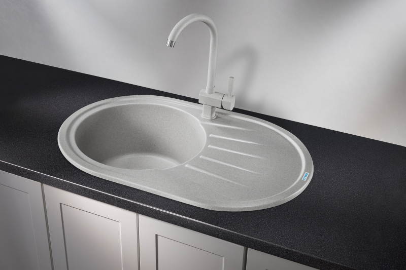 Кухонная мойка GRANULA ST-7601, БАЗАЛЬТ