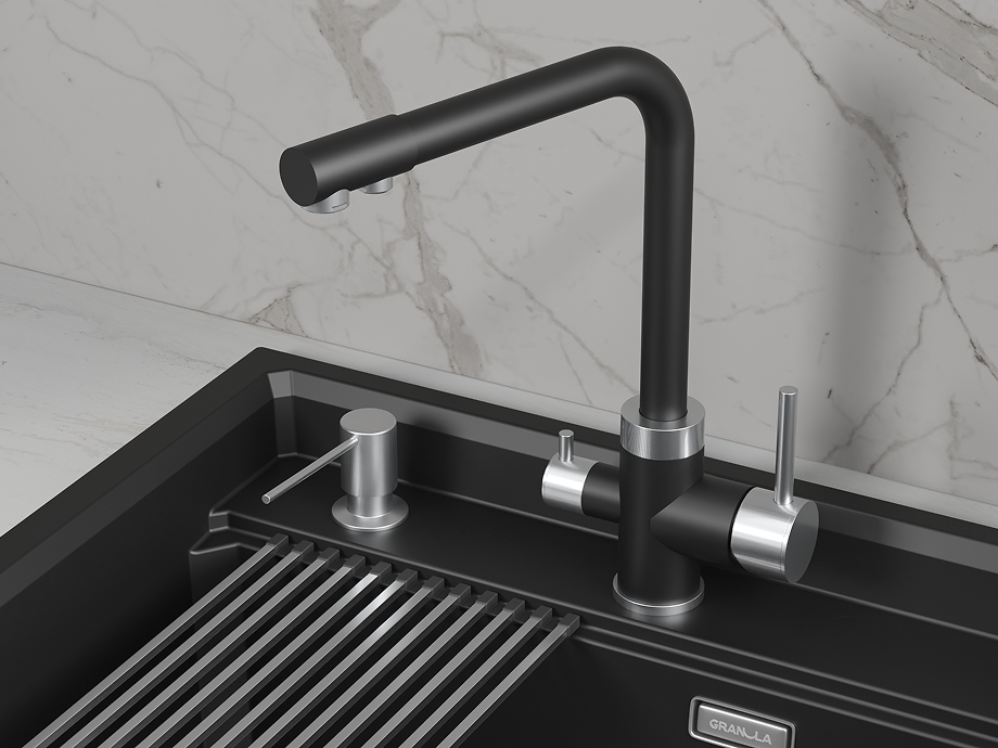 Кухонный смеситель GRANULA 5015, ТУРМАЛИН