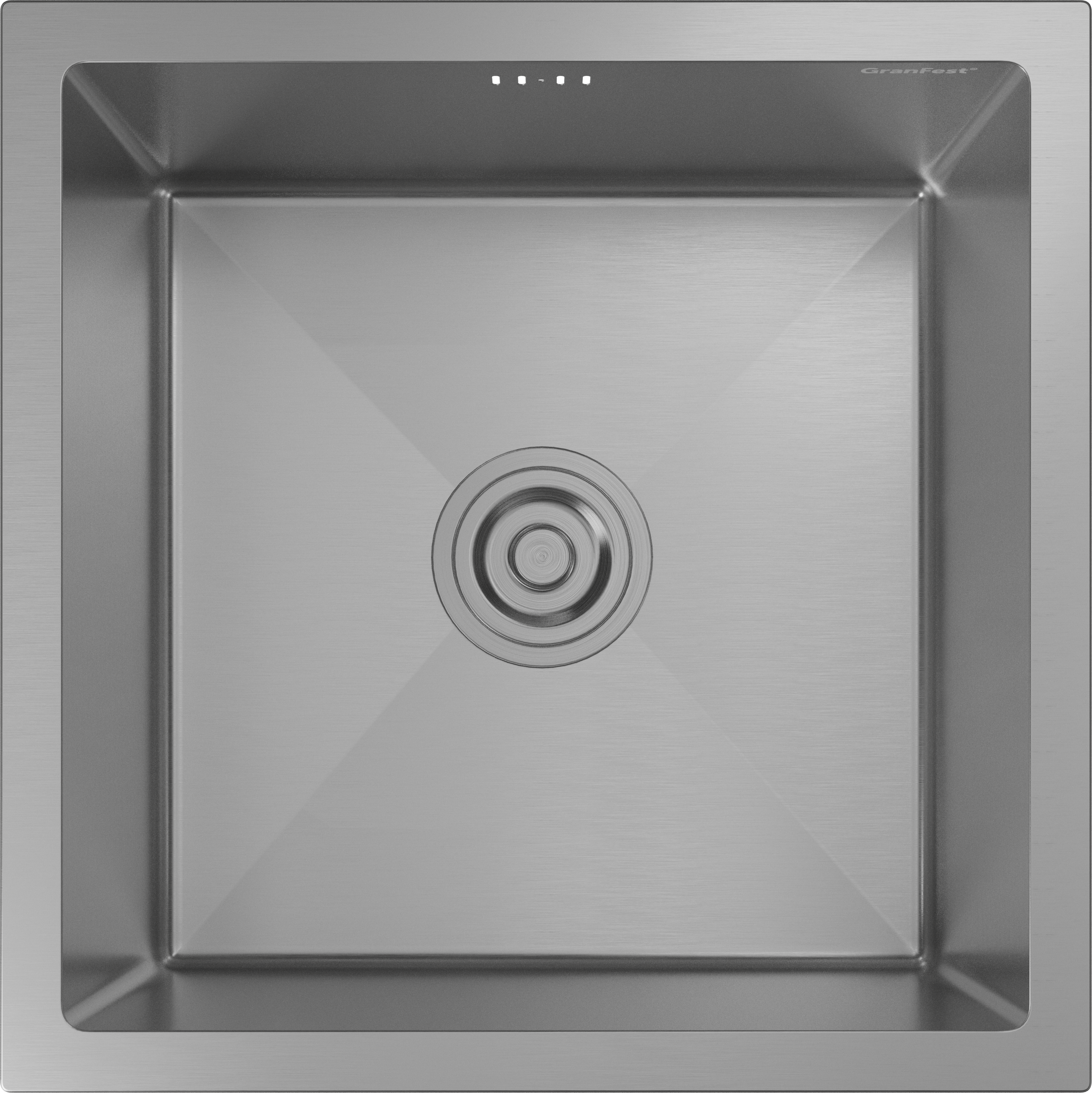 GRANFEST METAL Мойка нерж.сталь AISI 304  1 чаша 440*440*215 мм арт.GF-4444 нерж
