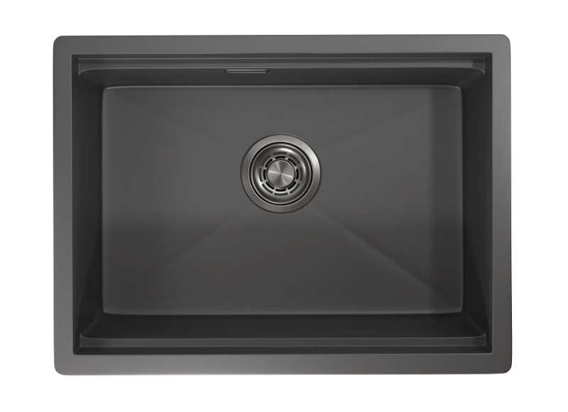 Кухонная мойка GRANULA KS-6045U, ГРАФИТ МАТОВЫЙ