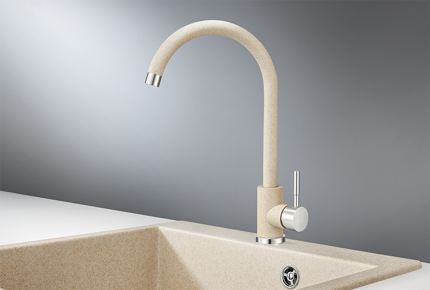 Кухонный смеситель GRANULA Standart ST-4031, БЕЖЕВЫЙ