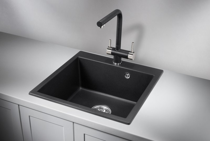 Кухонная мойка GRANULA GR-5102, ЧЁРНЫЙ