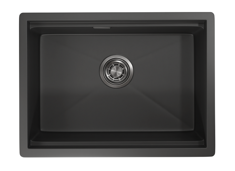 Кухонная мойка GRANULA KS-6045U, ЧЕРНЫЙ МАТОВЫЙ