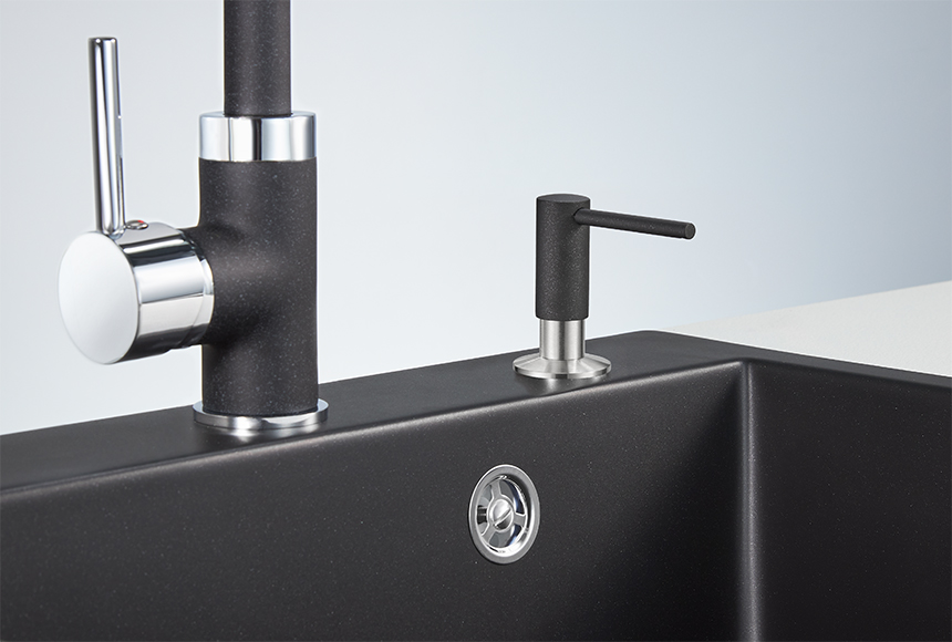 Дозатор кухонный GRANULA 018 D, ШВАРЦ (чёрный металлик)