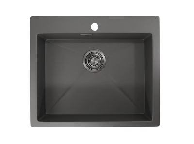 Кухонная мойка GRANULA GR-5951, ГРАФИТ МАТОВЫЙ