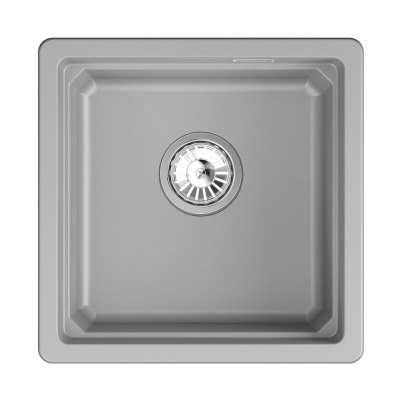 Кухонная мойка GRANULA KS-4501U, АЛЮМИНИУМ