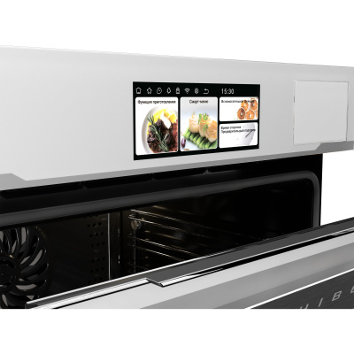 Электрический духовой шкаф с функцией пароварки Hiberg S-VM 6615 W I-SMART