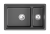 Кухонная мойка GRANULA KS-7304U, ШВАРЦ (чёрный металлик) Кухонная мойка GRANULA KS-7304U, ШВАРЦ (чёрный металлик)
