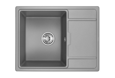 Кухонная мойка GRANULA GR-6503, АЛЮМИНИУМ
