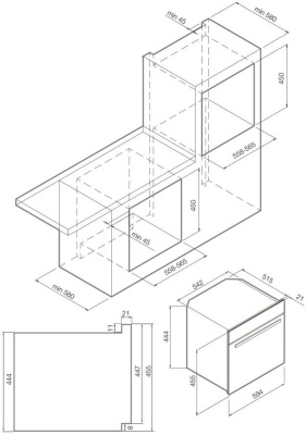 Микроволновая печь встраиваемая Graude MWGK 45.0 S