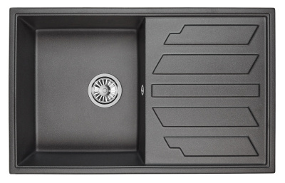 Кухонная мойка GRANULA GR-8002, ЧЁРНЫЙ