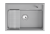 Кухонная мойка GRANULA KS-7301, АЛЮМИНИУМ