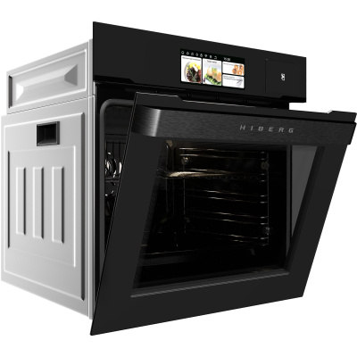Электрический духовой шкаф с функцией пароварки Hiberg S-VM 6615 B I-SMART