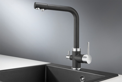 Кухонный смеситель GRANULA  GR-2015, ТУРМАЛИН