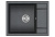 Кухонная мойка GRANULA GR-6002, ШВАРЦ (чёрный металлик)