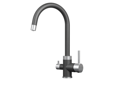 Кухонный смеситель GRANULA GR-5169, ЧЕРНЫЙ