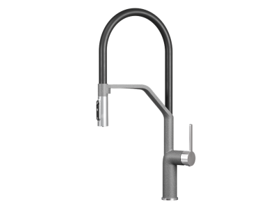 Кухонный смеситель GRANULA GR-9012, ГРАФИТ (ЧЁРНО-СЕРЫЙ)