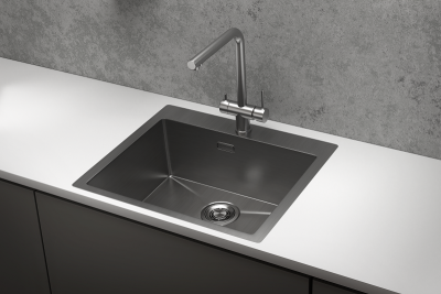 Кухонная мойка GRANULA GR-5951, СТАЛЬ САТИН